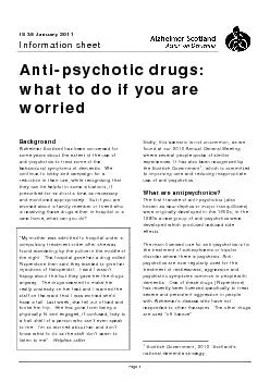 Anti-psychotic drugs: what to do if you are