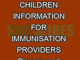 Varicella chickenpox VARICELLAZOSTER CHICKENPOX VA CCINES FOR AUSTRALIAN CHILDREN INFORMATION