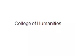 College of Humanities