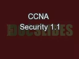 CCNA Security 1.1