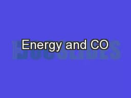 Energy and CO