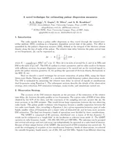 AnoveltechniqueforestimatingpulsardispersionmeasuresA.L.Ahuja1,Y.Gupta