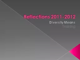 Reflections 2011-2012