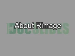 About Rimage