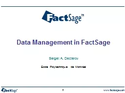 1 Data Management