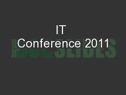 IT Conference 2011
