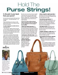 Is the pain in your side from your purse?An article done by the New Yo