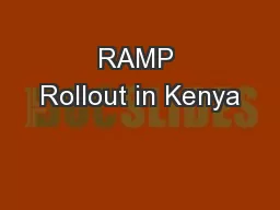 RAMP Rollout in Kenya