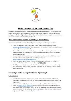 Make the most of National Pyjama Day