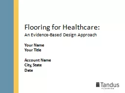 Flooring for Healthcare: