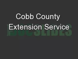 Cobb County Extension Service