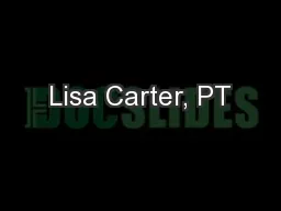 Lisa Carter, PT