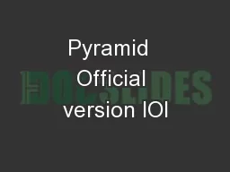 Pyramid  Official version IOI