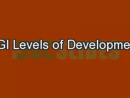 CGI Levels of Development