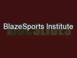 BlazeSports Institute
