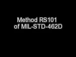 Method RS101 of MIL-STD-462D