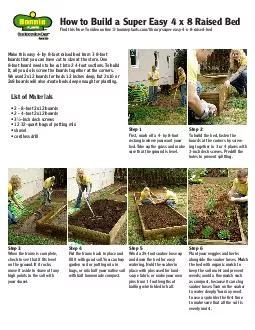 How to Build a Super Easy 4 x 8 Raised Bed