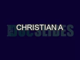 CHRISTIAN A
