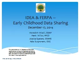 IDEA & FERPA --