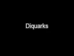 Diquarks