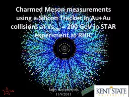 Charmed Meson measurements using a Silicon Tracker in