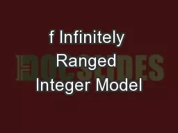 f Infinitely Ranged Integer Model