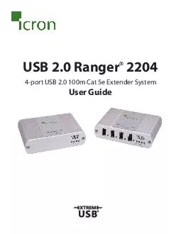 4-port USB 2.0 100m Cat 5e Extender System