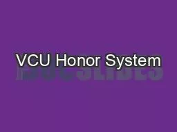 VCU Honor System