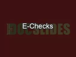 E-Checks