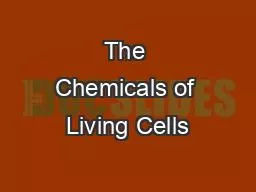 The Chemicals of Living Cells