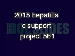 2015 hepatitis c support project 561