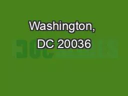Washington, DC 20036