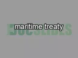 maritime treaty