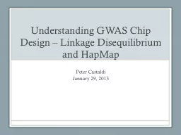 Understanding GWAS Chip Design – Linkage Disequilibrium a