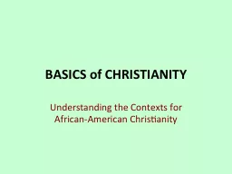 BASICS of CHRISTIANITY