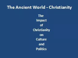 The Ancient World - Christianity