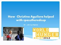 How  Christina Aguilera helped with #passtheredcup