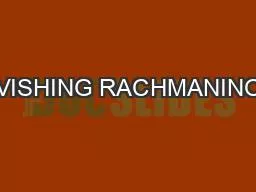 RAVISHING RACHMANINOFF