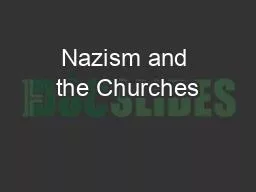 Nazism and the Churches