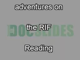 Blast off with fun reading adventures on the RIF Reading Planet!
...