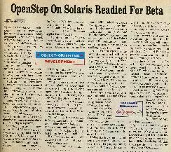 OpenStep On Solaris Readied For Beta