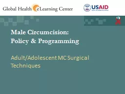 Male Circumcision: