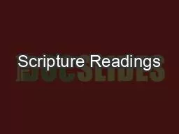 Scripture Readings