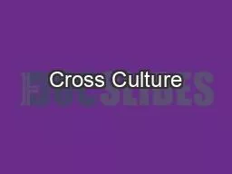 Cross Culture