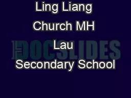 Ling Liang Church MH Lau Secondary School