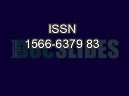 ISSN 1566-6379 83 
