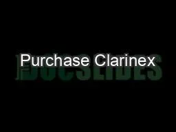 Purchase Clarinex