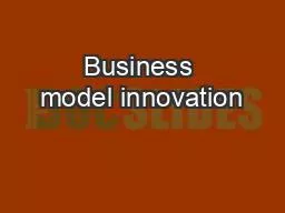 Business model innovation