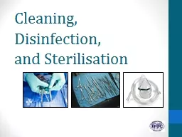 Cleaning, Disinfection,