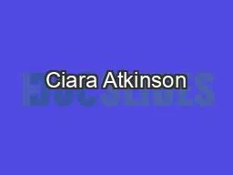 Ciara Atkinson